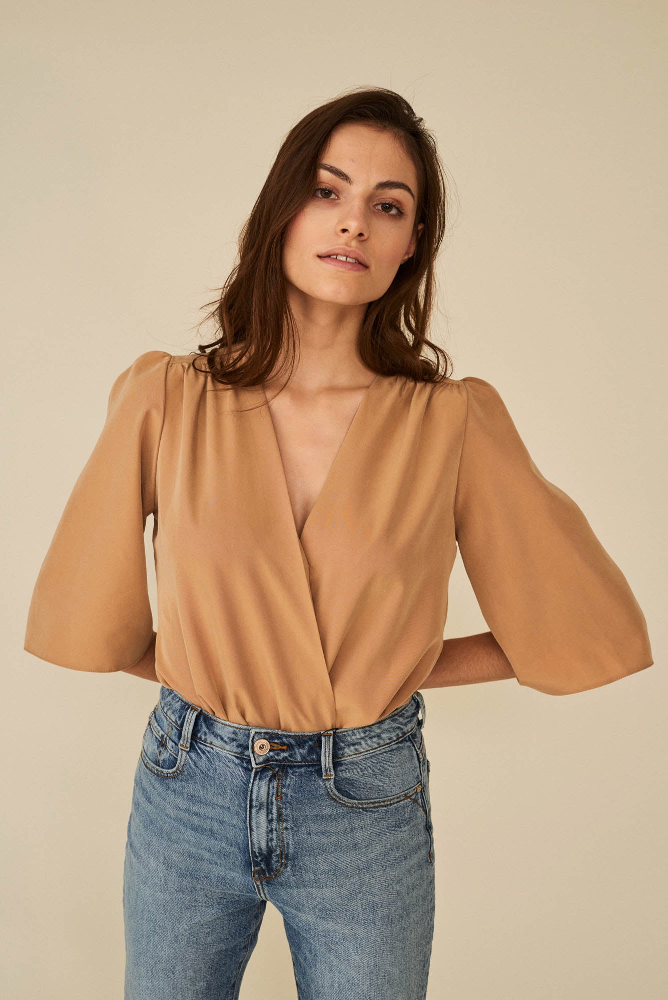 Ana Bodysuit Light Brown